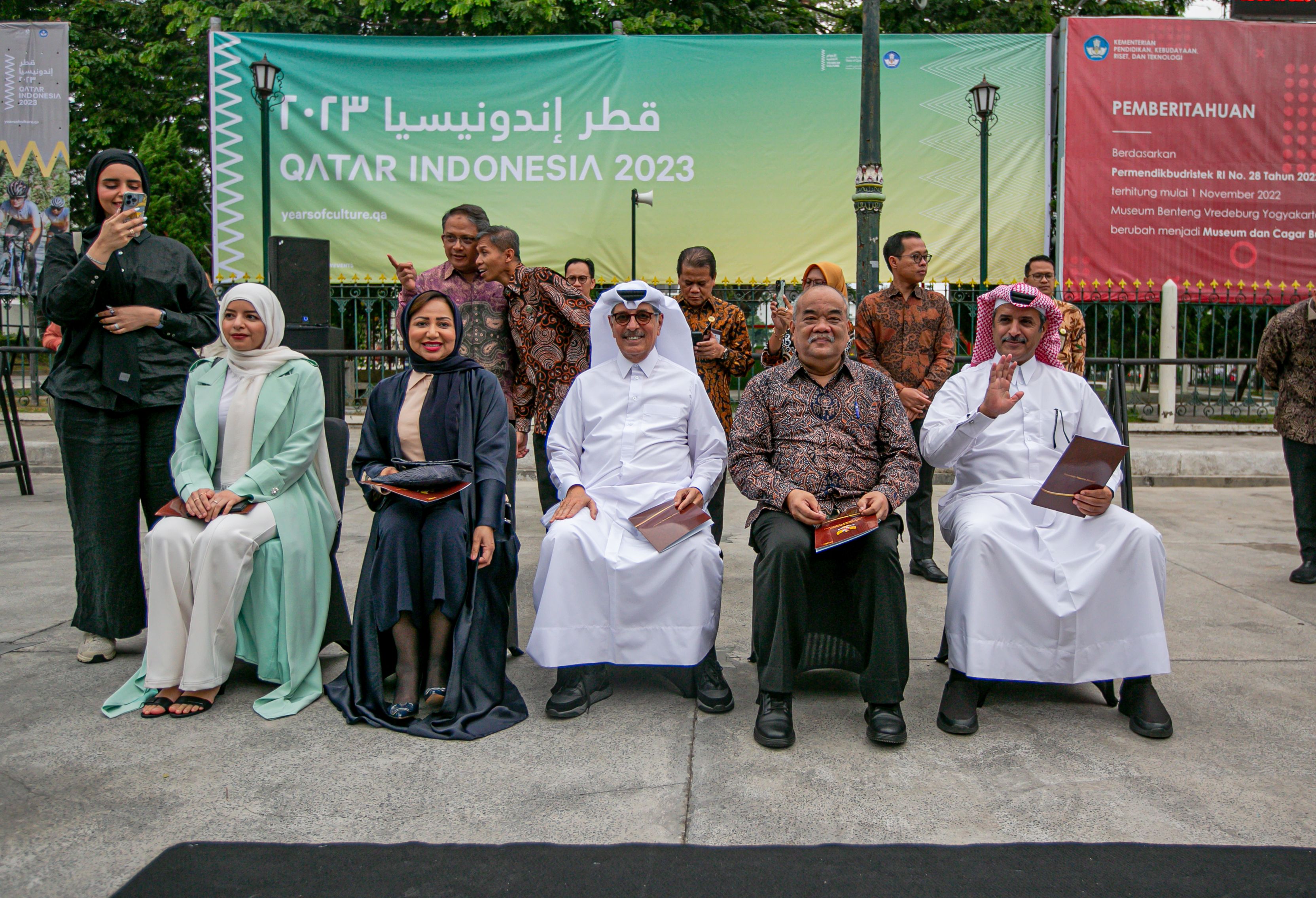 Officials at CultuRide Indonesia 2023.