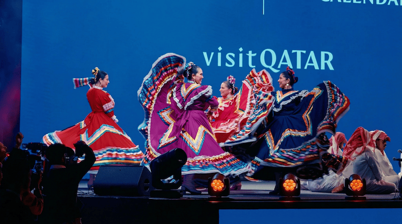 Mexican dancers performing at Qatar International Food Festival 2026