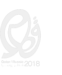 Qatar-Russia 2018 Year of Culture Logo featuring a specially designed symbol.