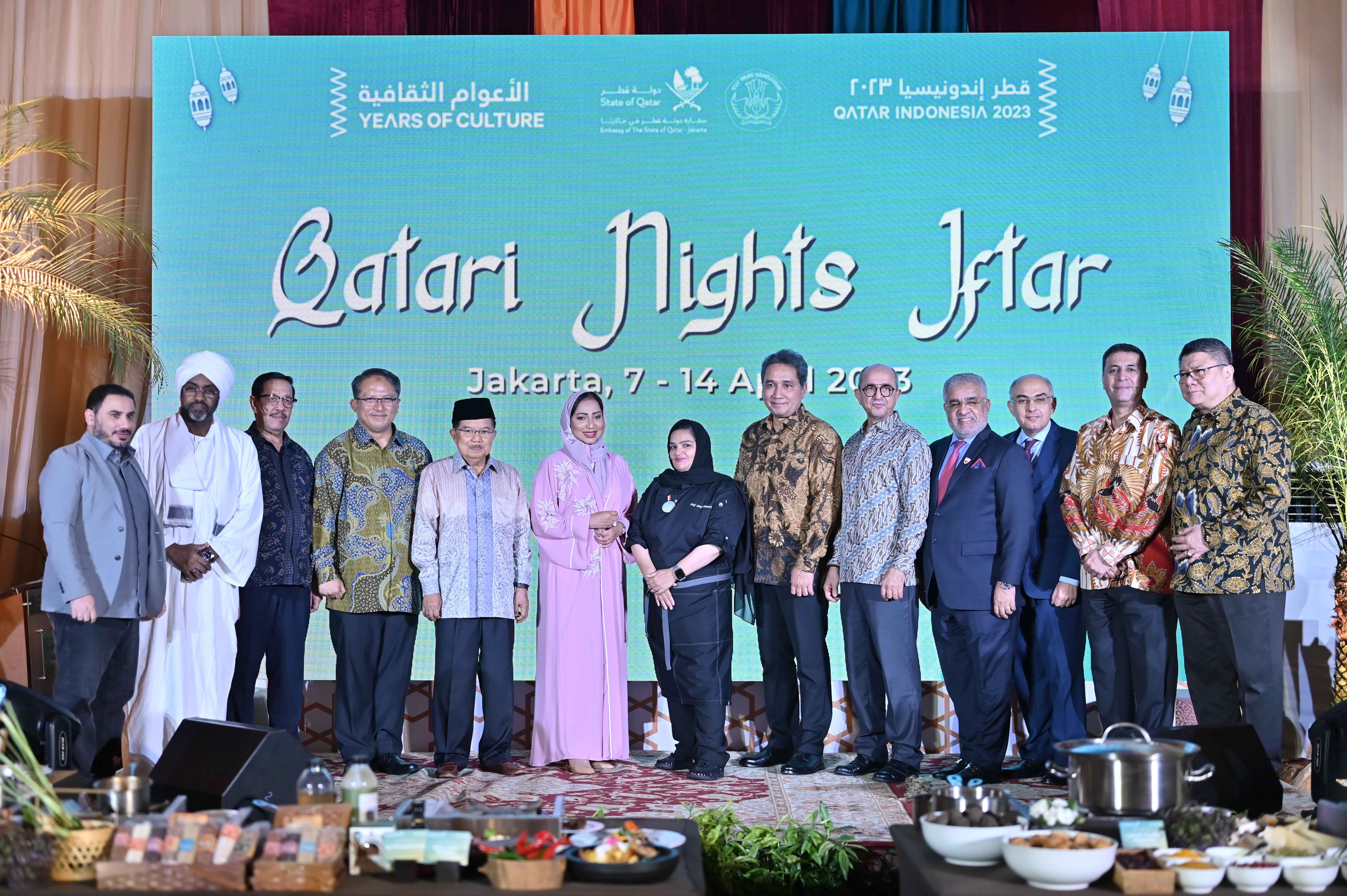 Officials and esteemed guests at Qatari Nights Iftar in Indonesia.