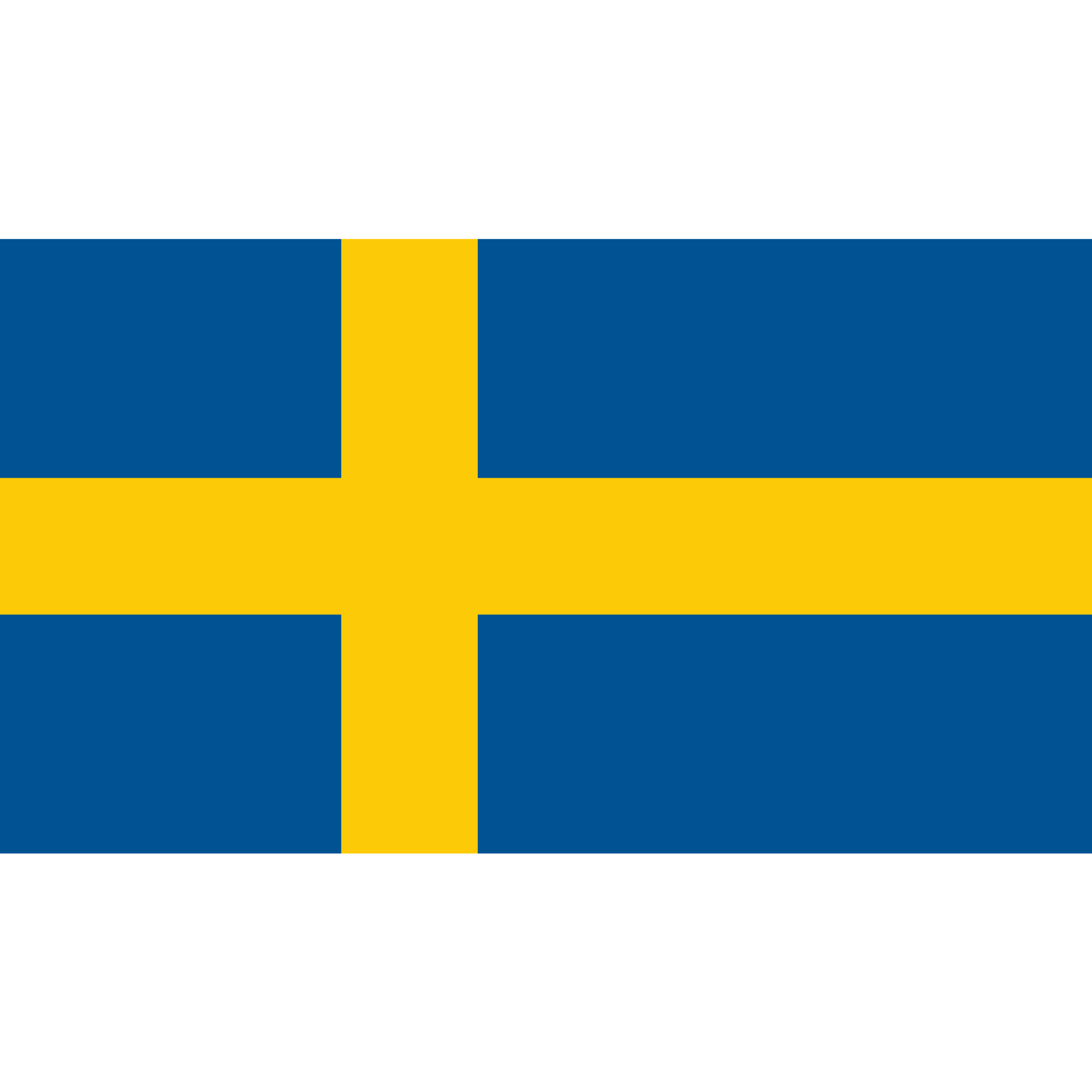 The flag of Sweden has a light blue background with a yellow or gold Nordic cross slightly off centre to the left.