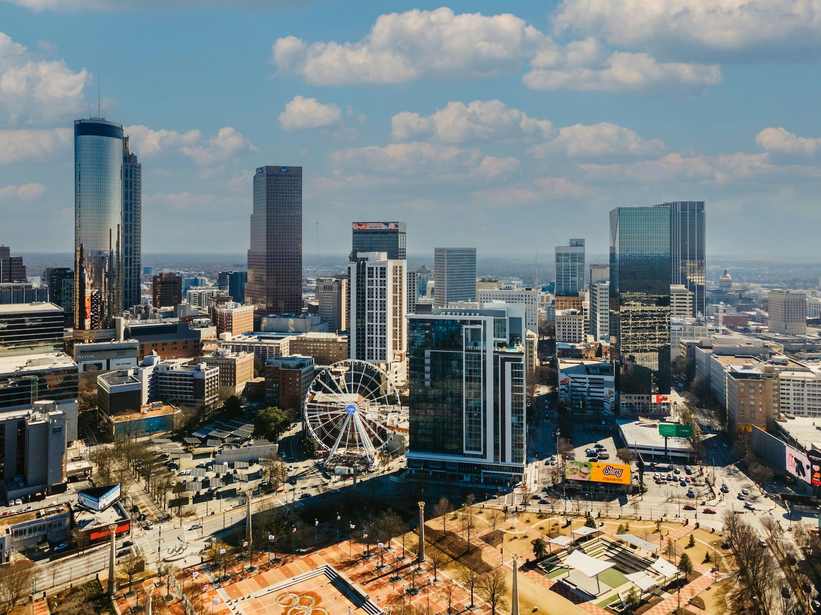 Skyline of Atlanta, Georgia, hosting some matches from the 2026 World Cup